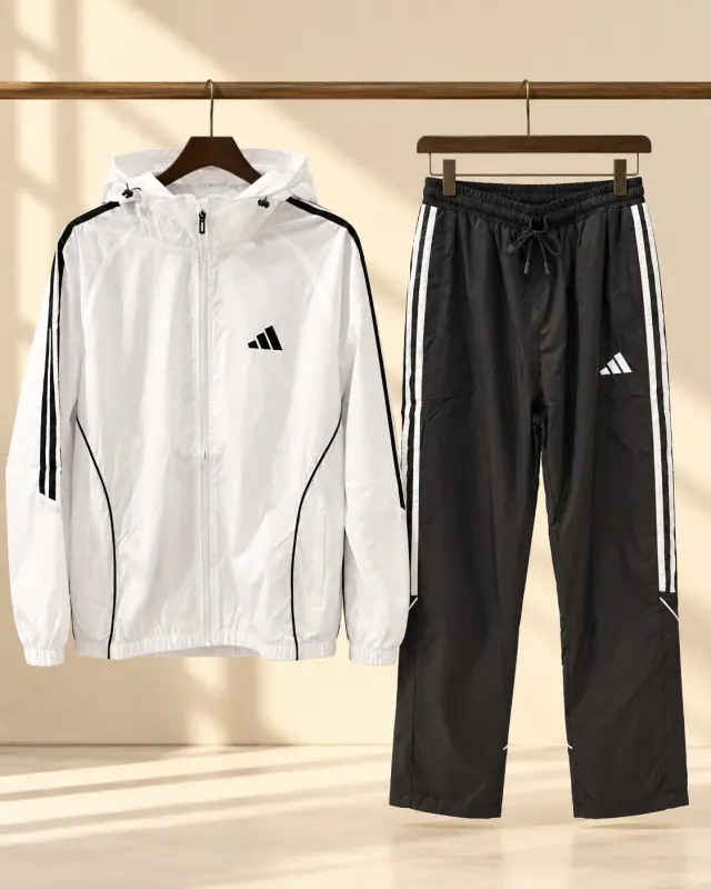 adidas Woven Tracksuit أبيض