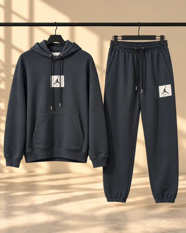Jordan Flight Fleece Men's Pullover Hoodie أسود