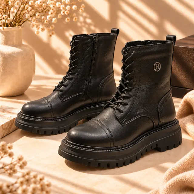 Combat Boots-Hammer Jack أسود