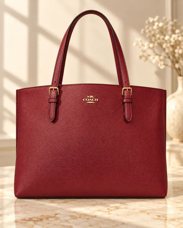 Coach Mollie Tote خمري