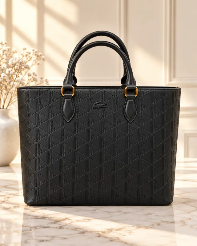 Lacoste Maheki Tote Bag أسود