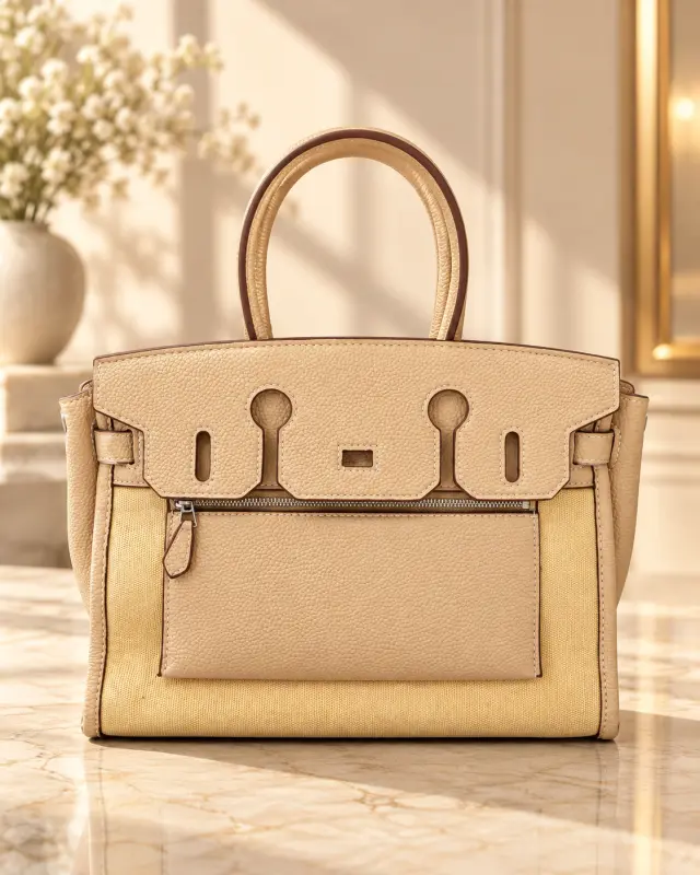 Hermès Birkin à L'Envers بيج