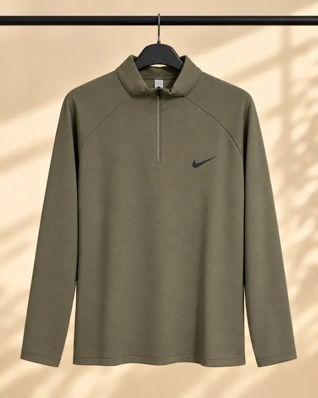Nike Ready Men's Dri-FIT 1/4-Zip Top زيتي