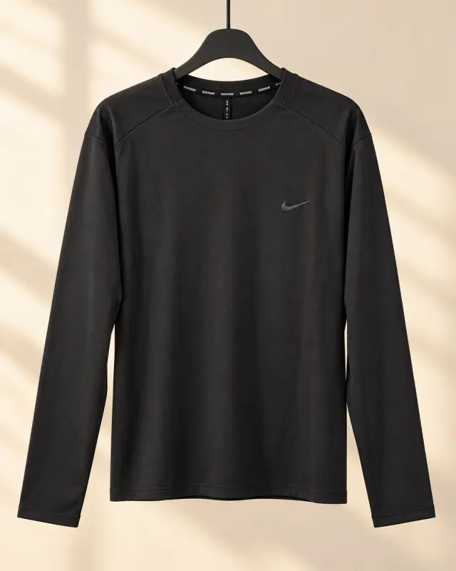 Nike Dri-FIT Miler Long-Sleeve أسود