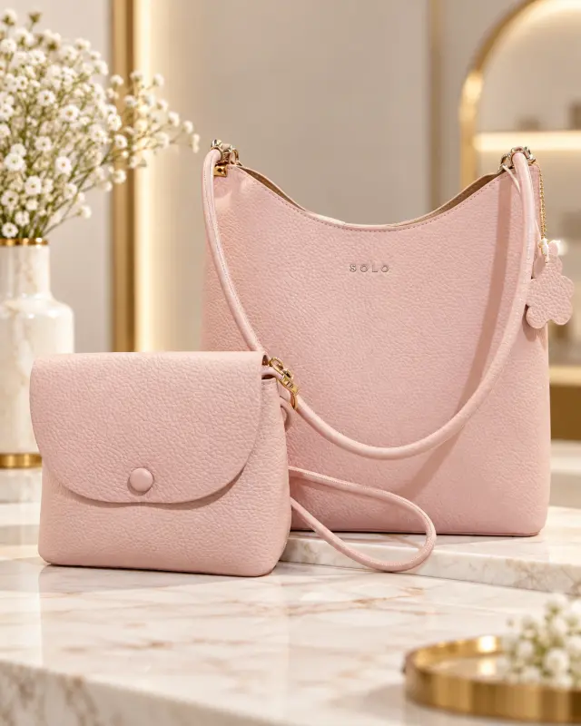 SOLO 2-Piece Shoulder Bag Set زهري