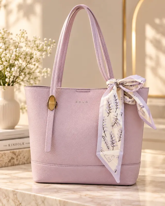 SOLO Classy Tote بنفسجي فاتح