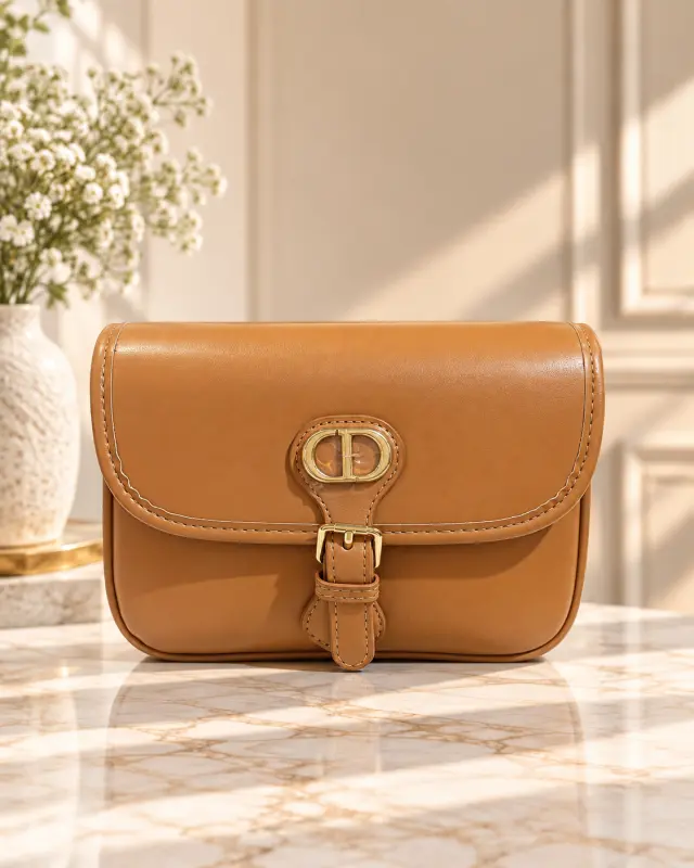 Dior Medium Dior Bobby Bag عسلي