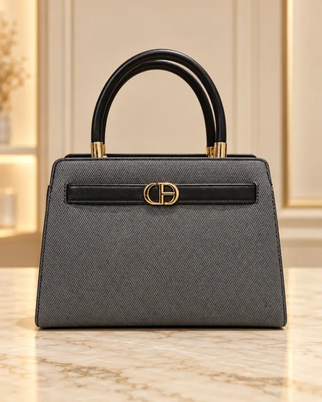 Chris Bella Top Handle Bag أسود