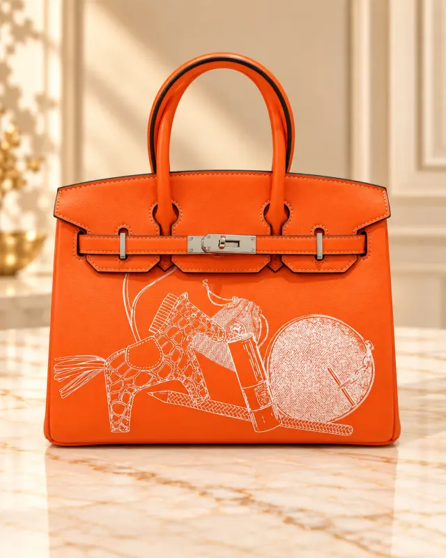 Hermès Birkin 25 برتقالي