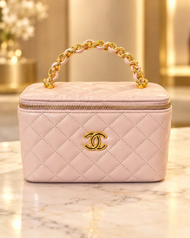 Chanel Top Handle Vanity Case زهري