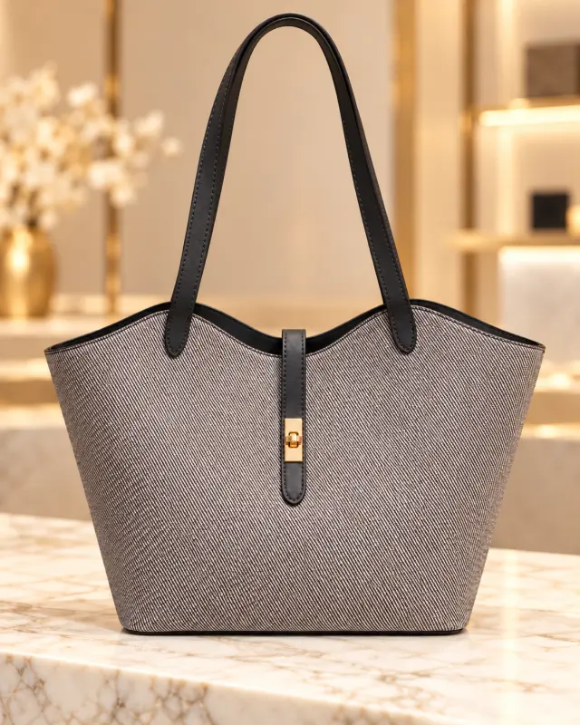 Loro Piana Bale Ribbon Bag أسود
