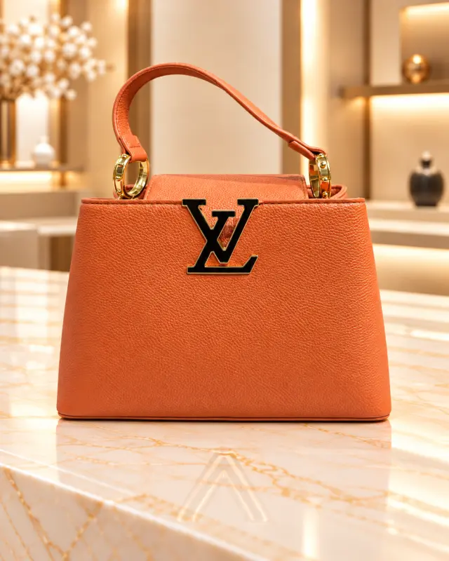 Louis Vuitton Capucines Bag عسلي