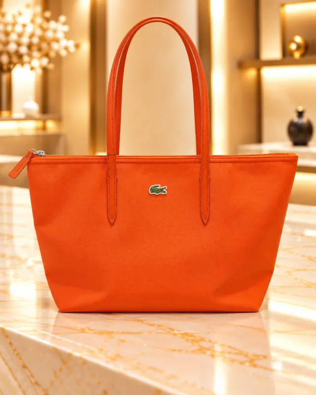 Lacoste L.12.12 Concept Shopping Tote Bag برتقالي