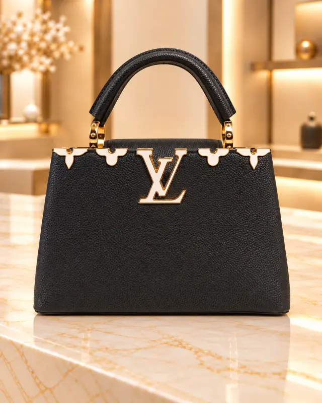 Louis Vuitton Capucines handbag أسود