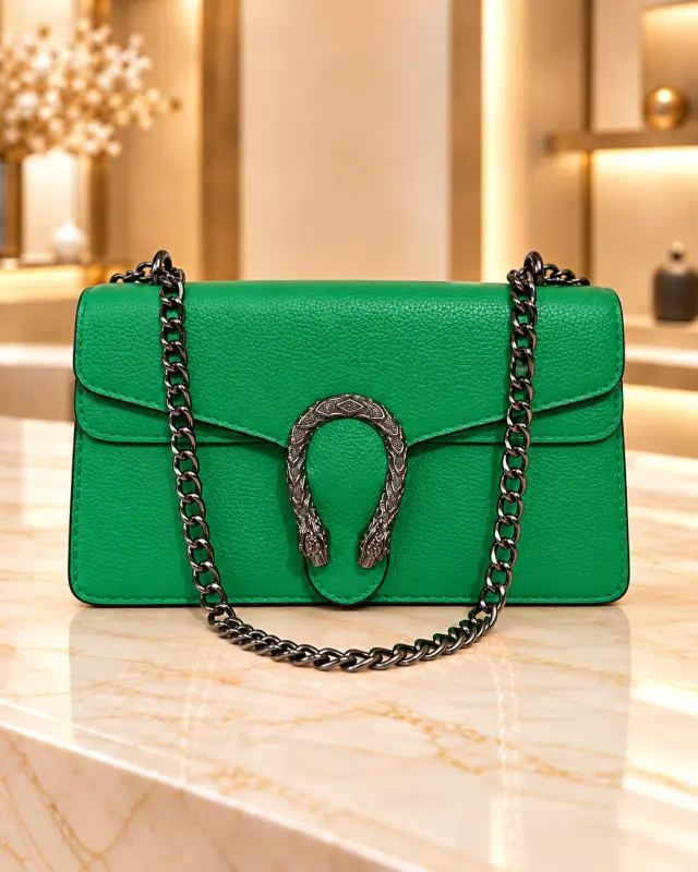 Gucci Dionysus chain shoulder bag أخضر
