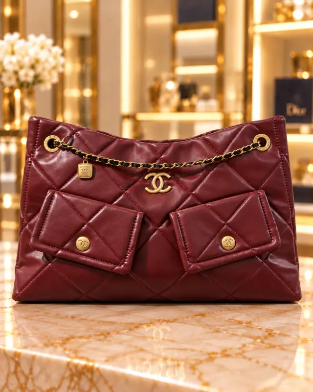 CHANEL 25 Hobo Bag خمري