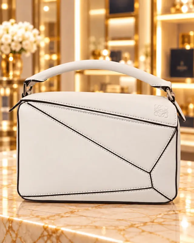 Loewe Puzzle Bag أبيض