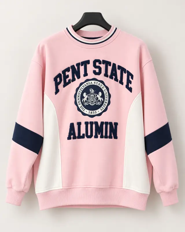 Retro-style Penn State sweatshirt زهري