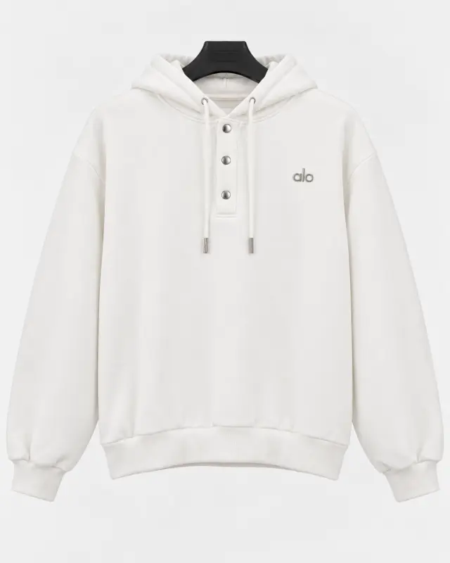 Alo Yoga hoodie أبيض