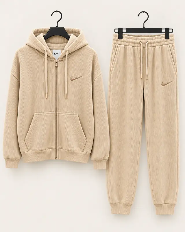Nike Velour Corduroy Set بيج