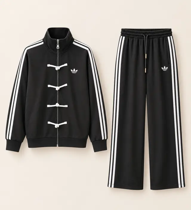 Adidas Tang Jacket Tracksuit أسود