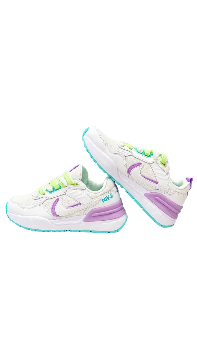 Nike Air Max Bolt أبيض مع بنفسجي
