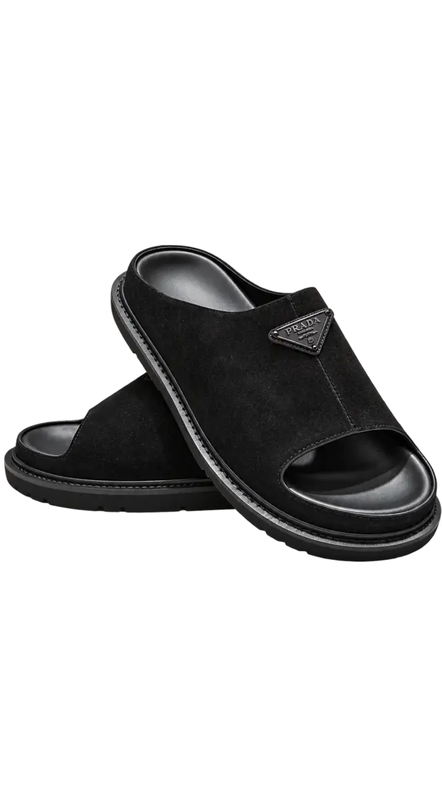 Slipper Prada أسود